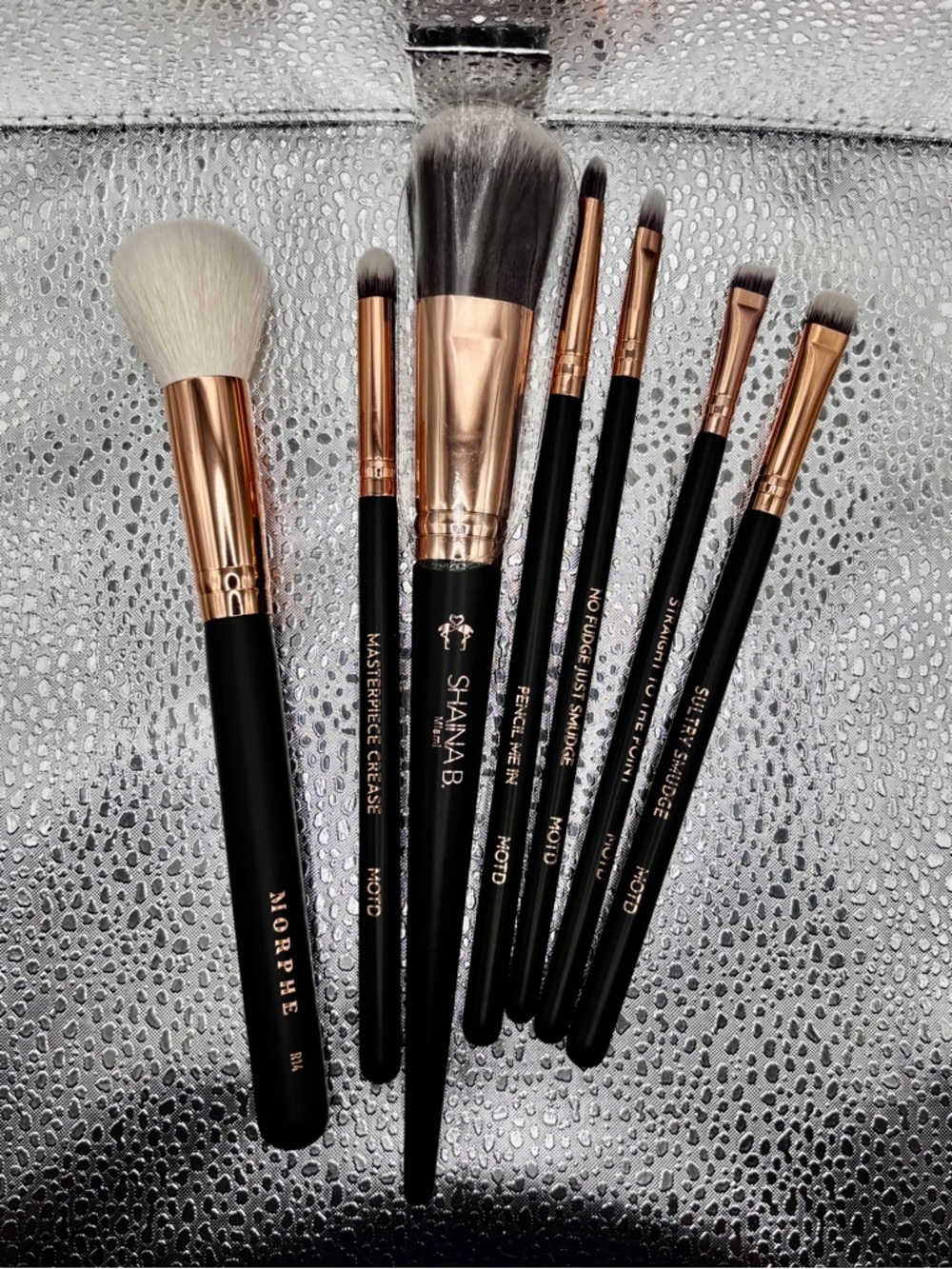 Pro Makeup Brush Bundle – Morphe, Shaina B. Miami, & MOTD Cosmetics‎ (8 pcs)